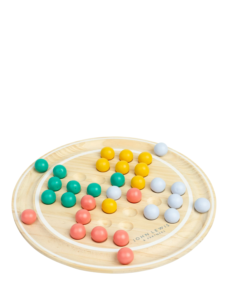 John Lewis wooden solitaire game FSC-certified pine wood, imported from the UK