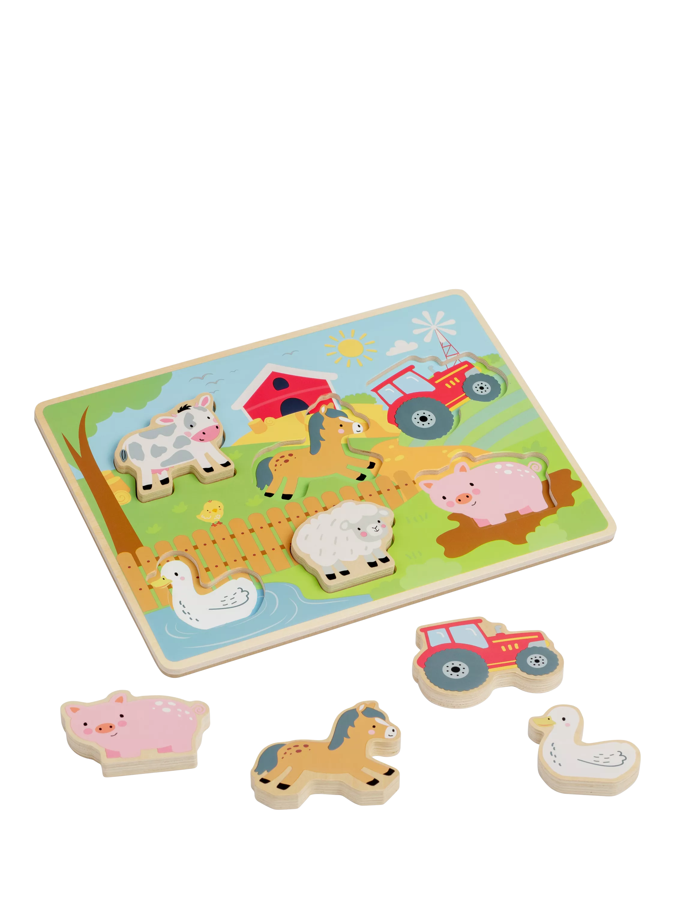 John Lewis wooden farm puzzle - British product