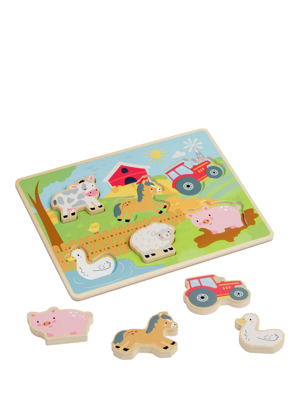 John Lewis wooden farm puzzle - British product