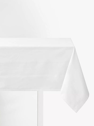 John Lewis John Lewis Fine Cotton Rectangular Tablecloth White 140x180cm- Buy online at McGrocer
