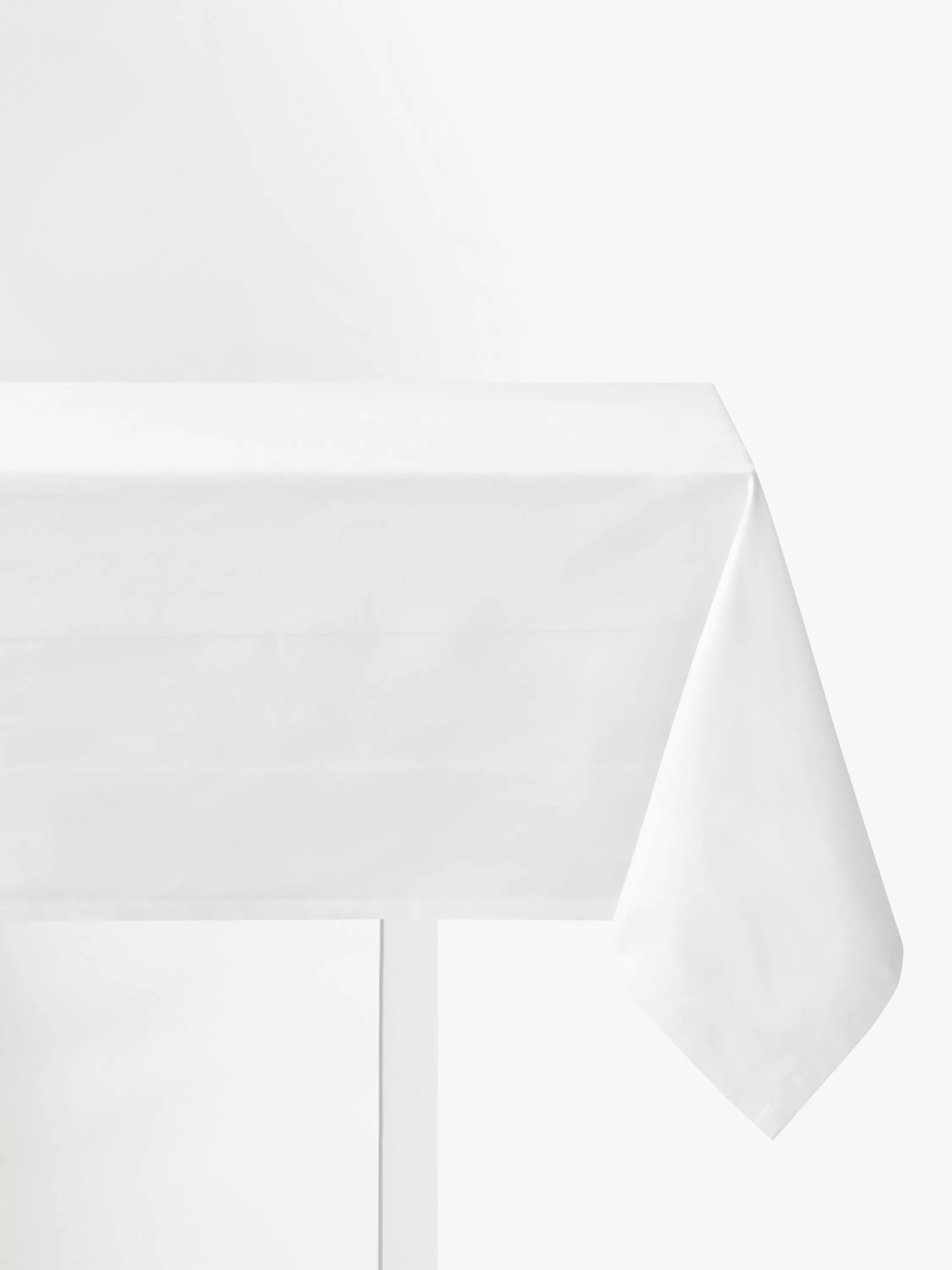 John Lewis Fine Cotton Rectangular Tablecloth White 140x180cm