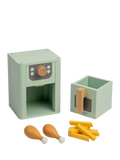 John Lewis wooden air fryer toy sage green, UK version