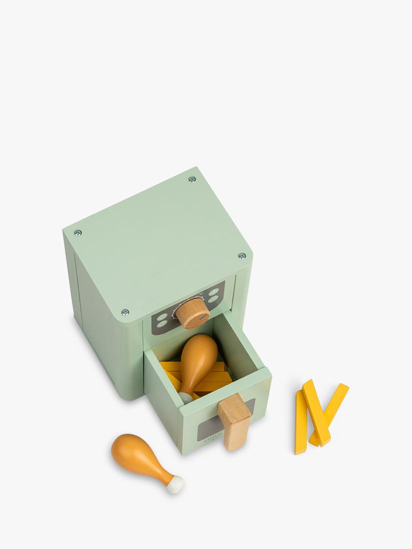 John Lewis wooden air fryer toy sage green, UK version