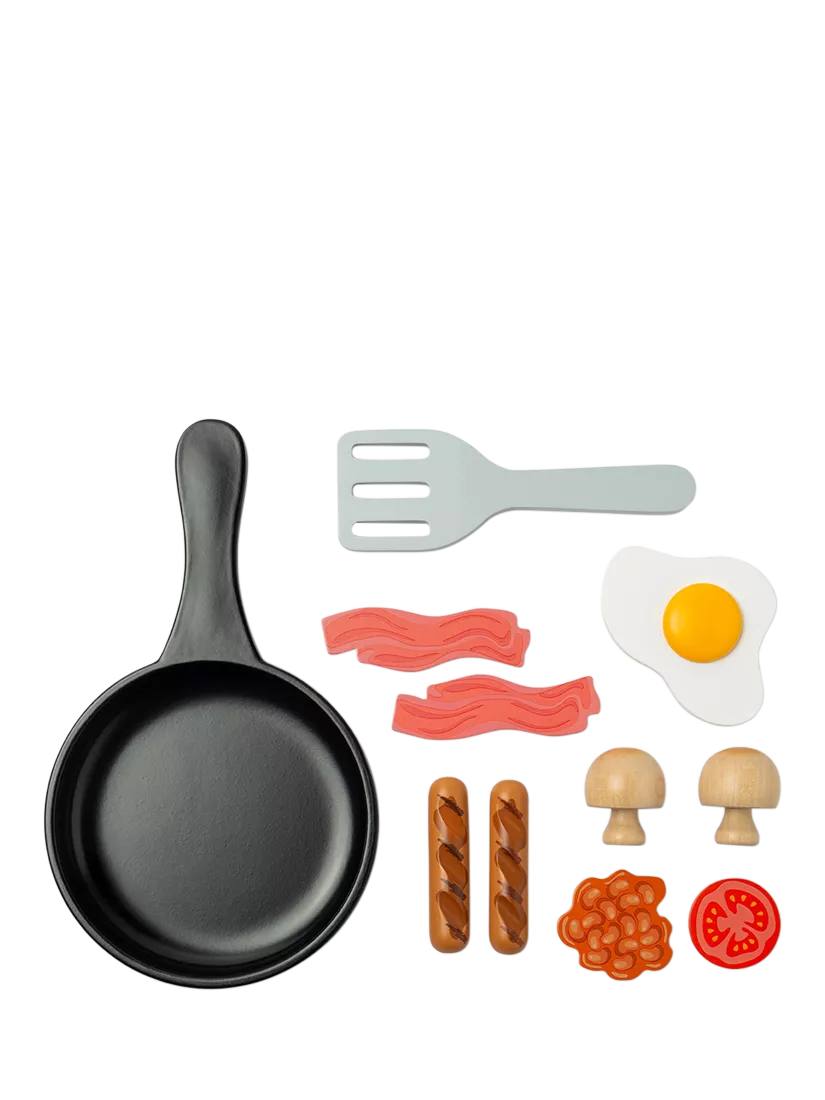 John Lewis wooden breakfast fry up play set (British brand)