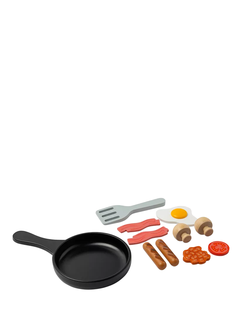 John Lewis wooden breakfast fry up play set (British brand)