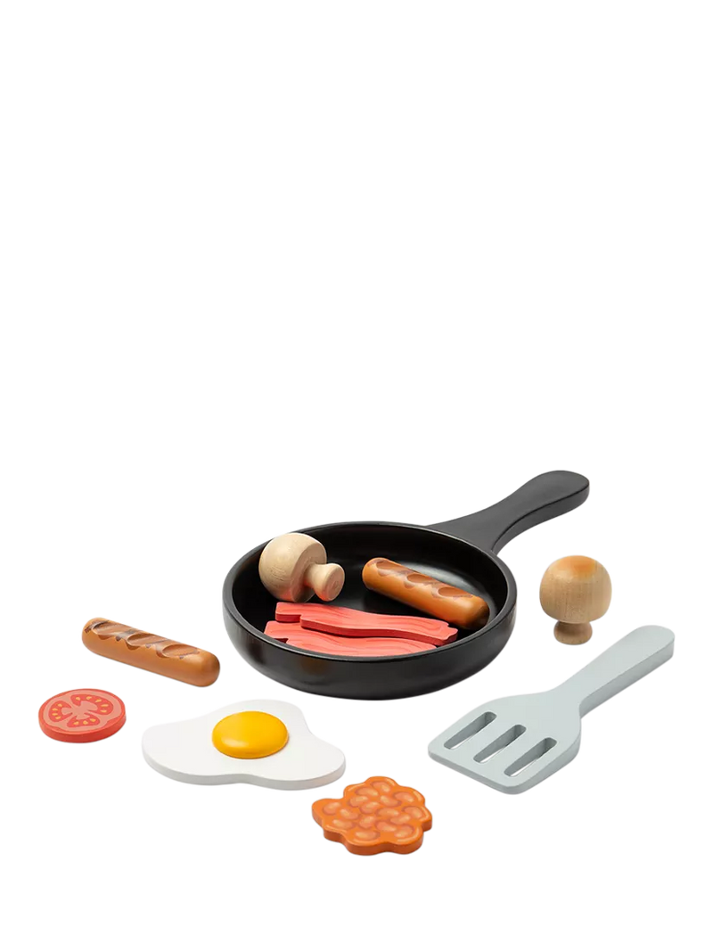 John Lewis wooden breakfast fry up play set (British brand)
