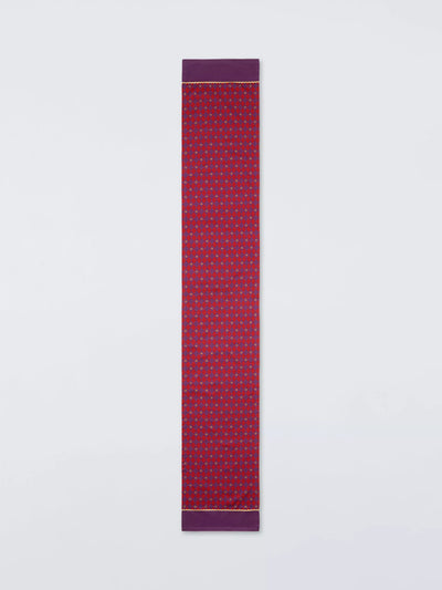 John Lewis John Lewis Harlequin Cotton Table Runner 250cm Red/Purple- Buy online at McGrocer