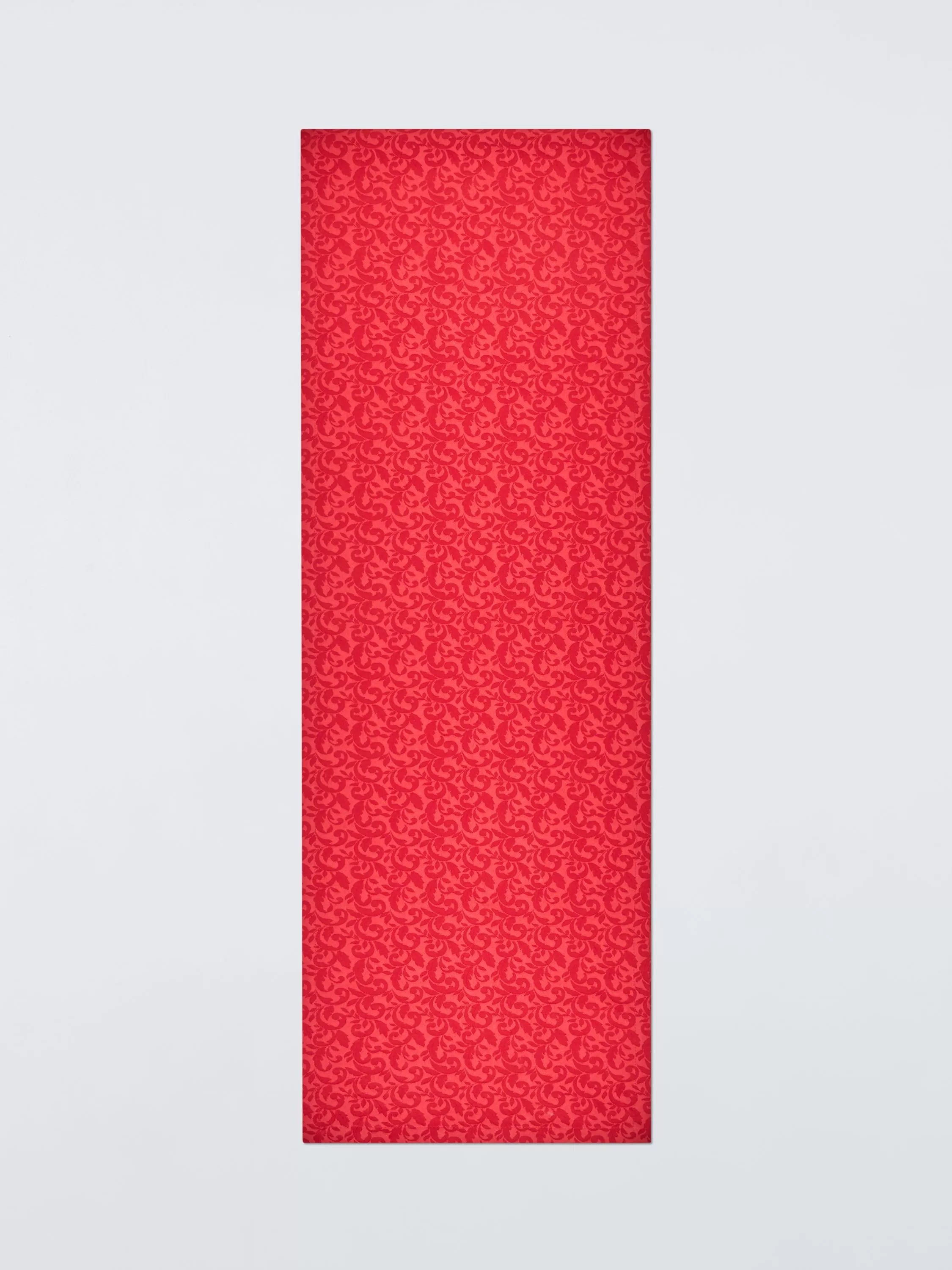 John Lewis Jacquard cotton blend table runner 250cm red - British product