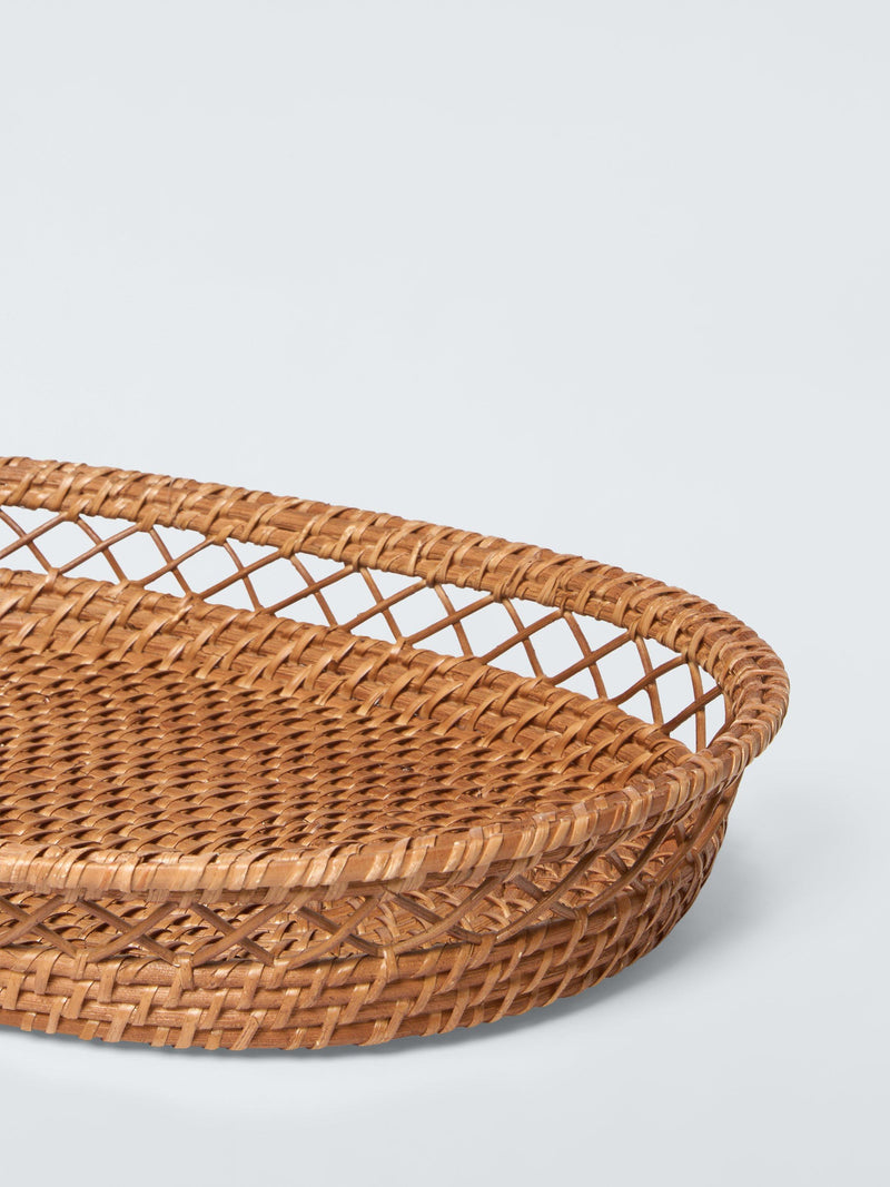 John Lewis x Sanderson natural rattan tray (British brand)