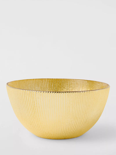 John Lewis John Lewis Glass Small Bowl 15cm Gold- Buy online at McGrocer