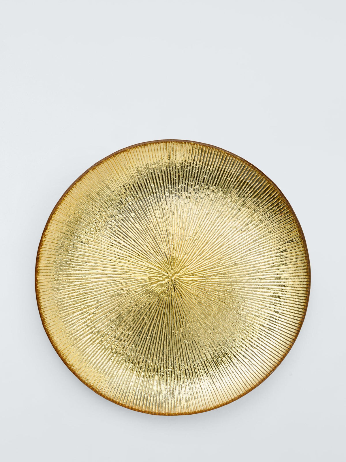 Goldfarbener Glasteller, 21 cm