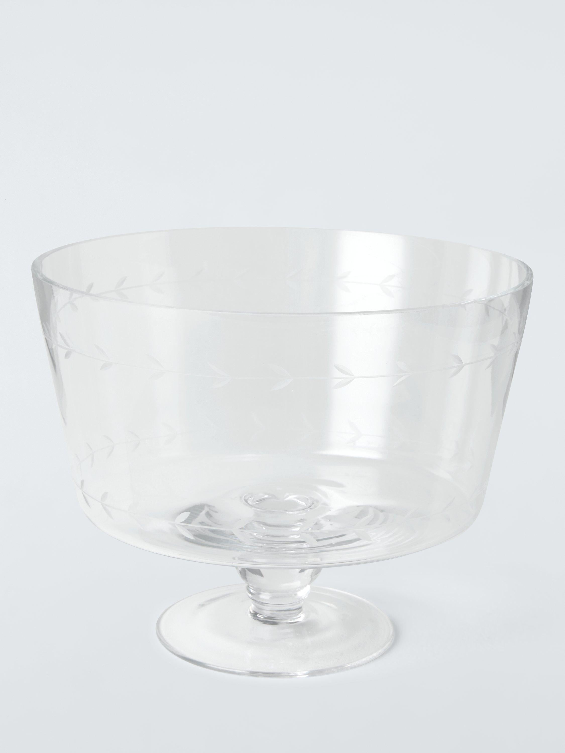 John Lewis x Sanderson footed glass trifle bowl 24cm, UK version