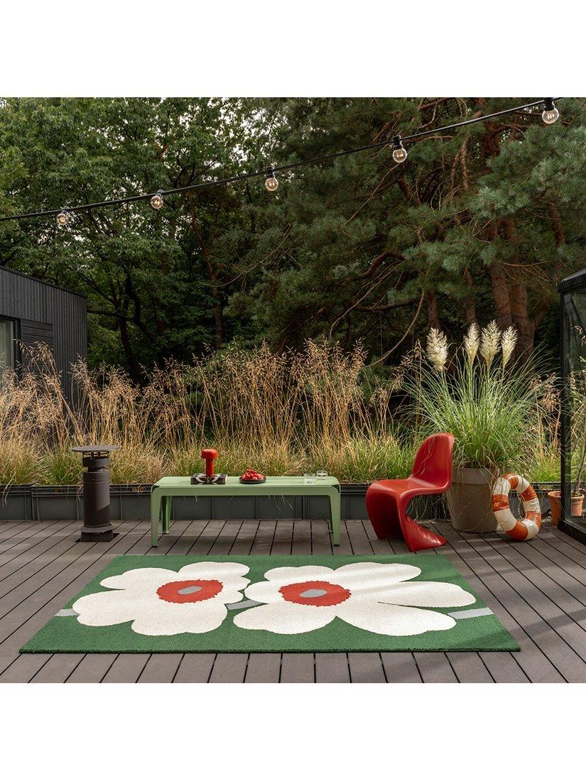 Marimekko Unikko floral rug green - British product