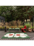 Marimekko Unikko floral rug green - British product