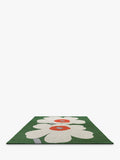 Marimekko Unikko floral rug green - British product