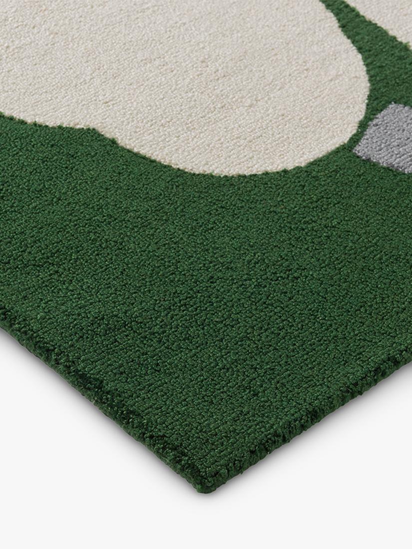 Marimekko Unikko floral rug green - British product