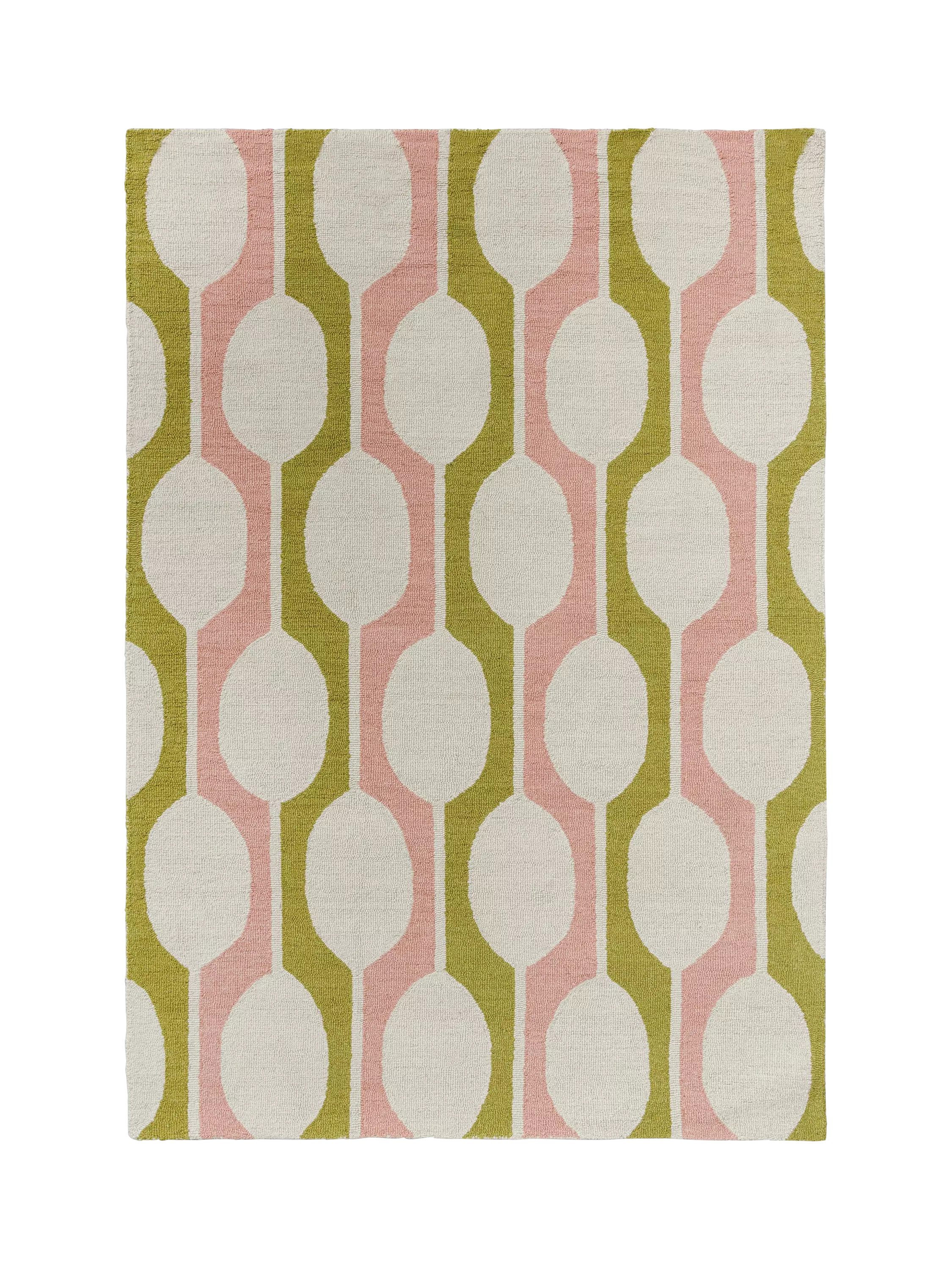 Scion pure wool rug geometric Lichen 180x120cm - British product