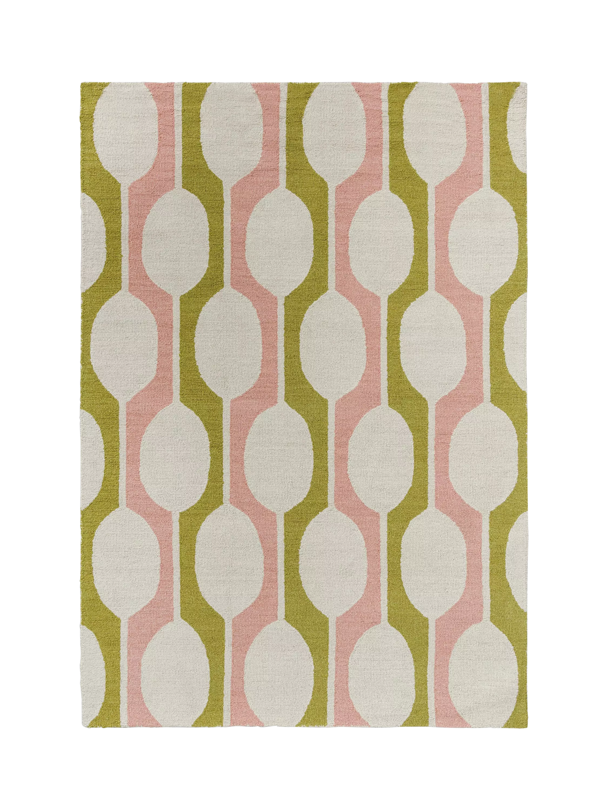 Scion pure wool rug geometric Lichen 180x120cm - British product