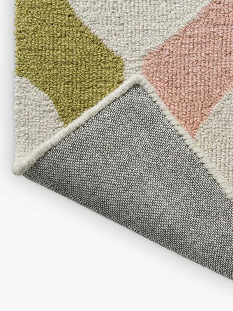 Scion pure wool rug geometric Lichen 180x120cm - British product