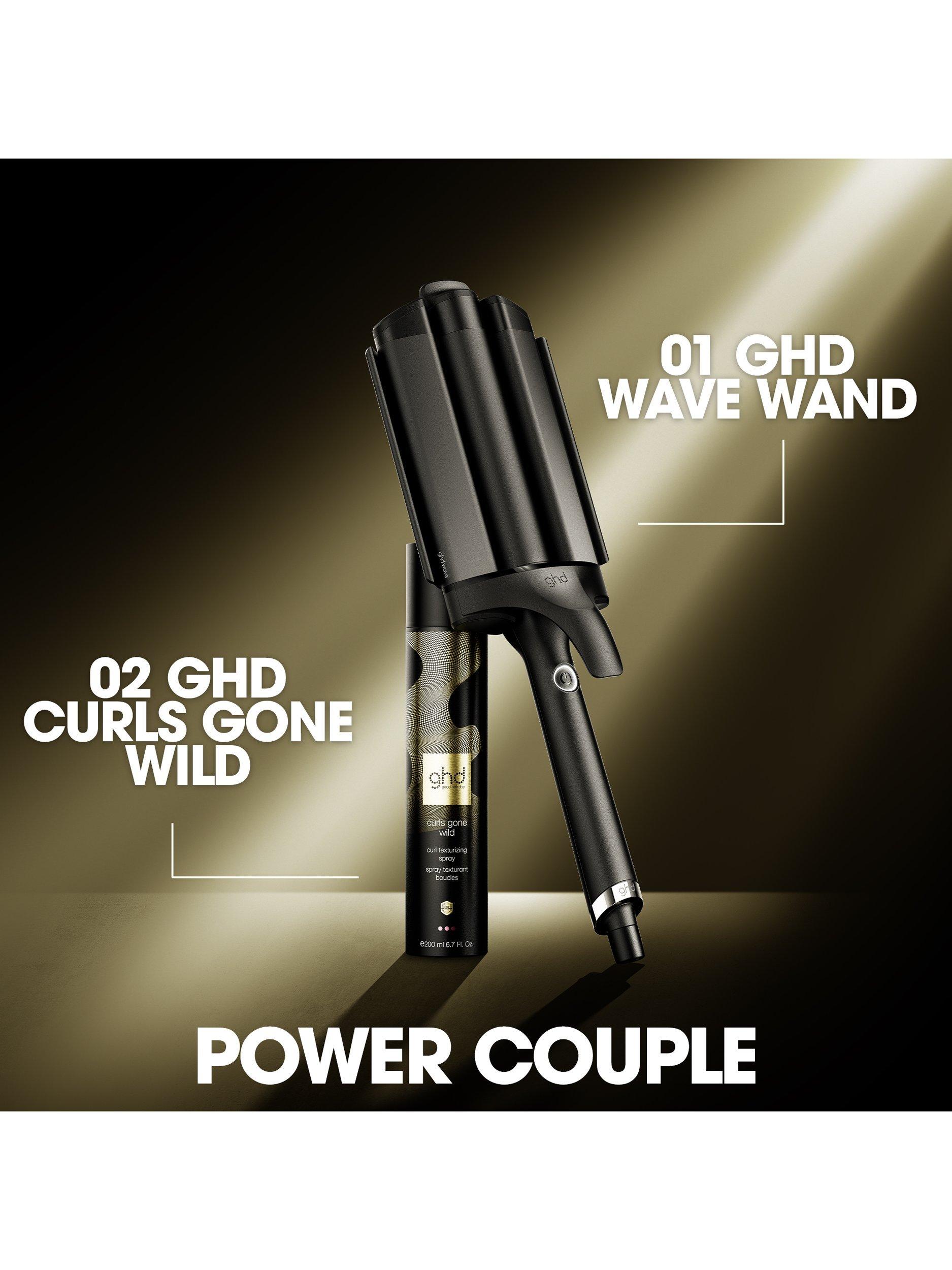 ghd triple barrel wave hair styler black, imported from the UK