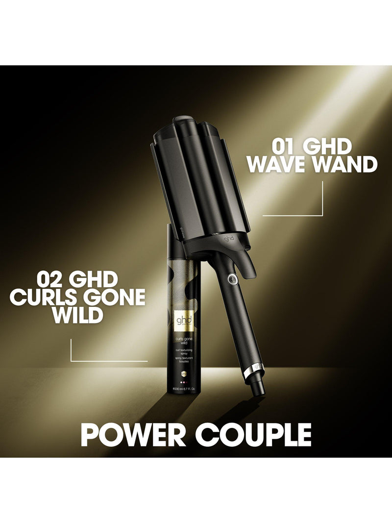 ghd triple barrel wave hair styler black, imported from the UK