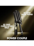 ghd triple barrel wave hair styler black, imported from the UK