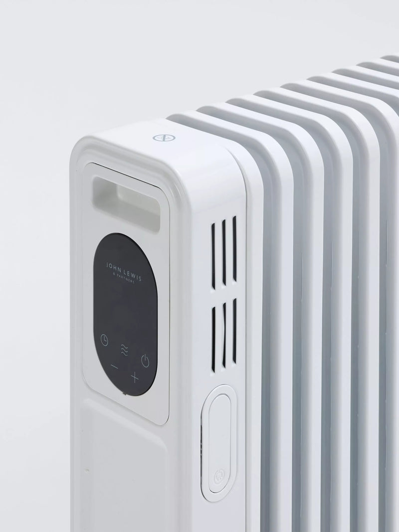 John Lewis white digital oil filled radiator, UK version