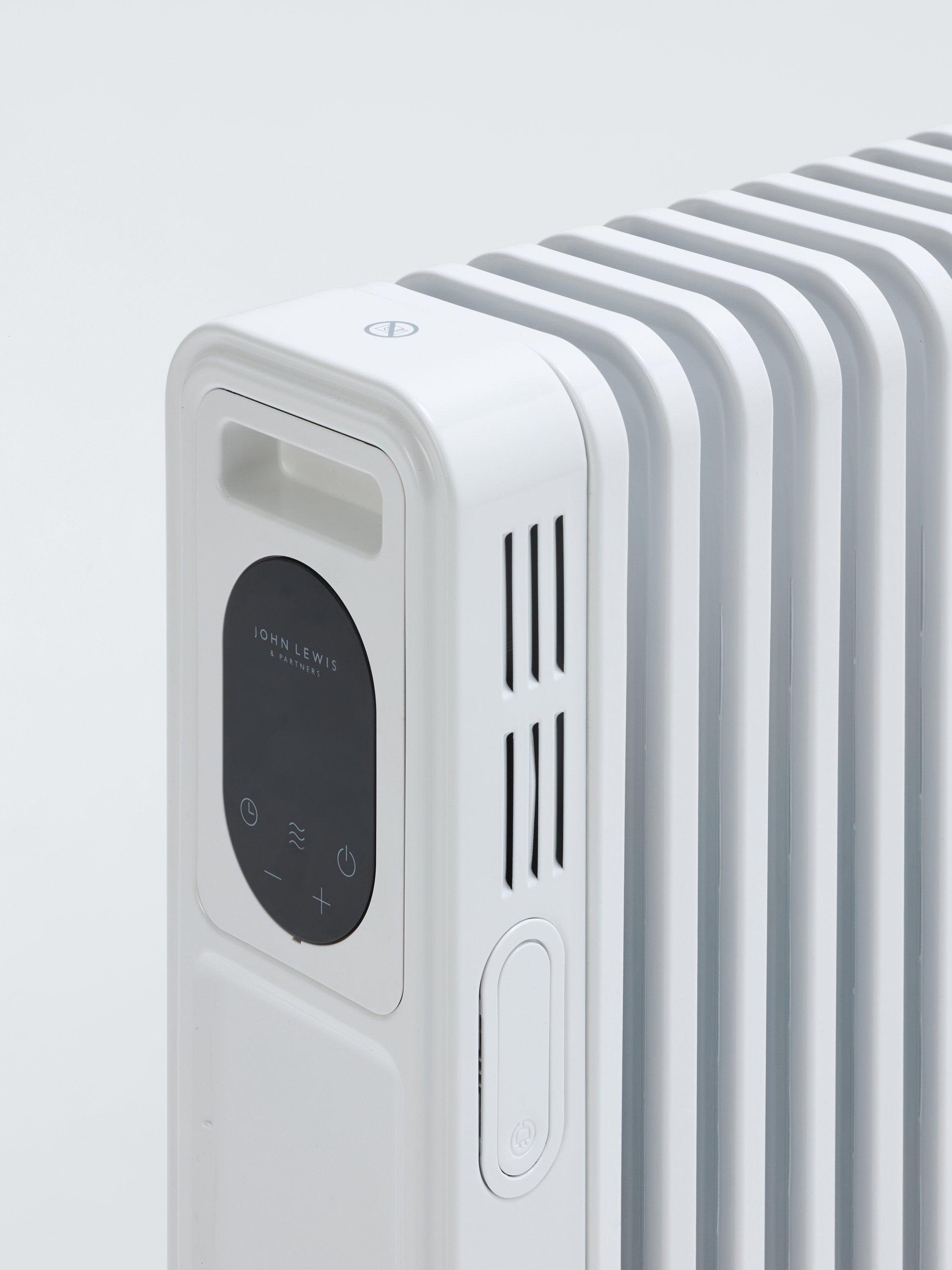 John Lewis white digital oil filled radiator, UK version