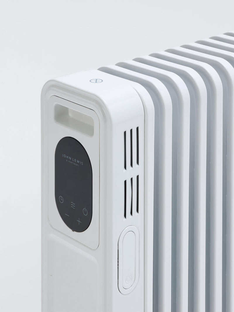 John Lewis white digital oil filled radiator, UK version