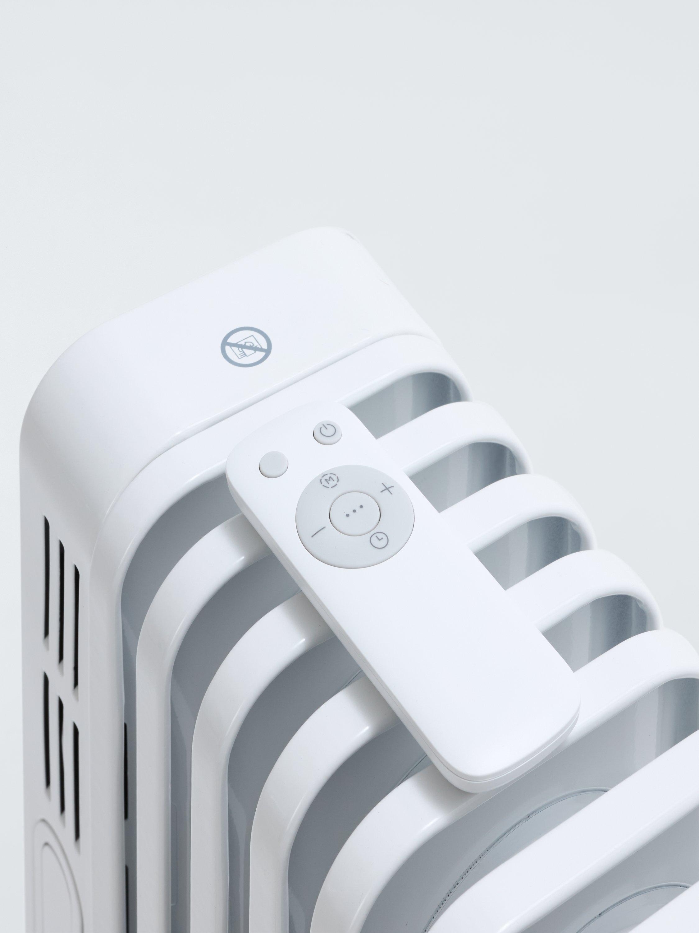 John Lewis white digital oil filled radiator, UK version