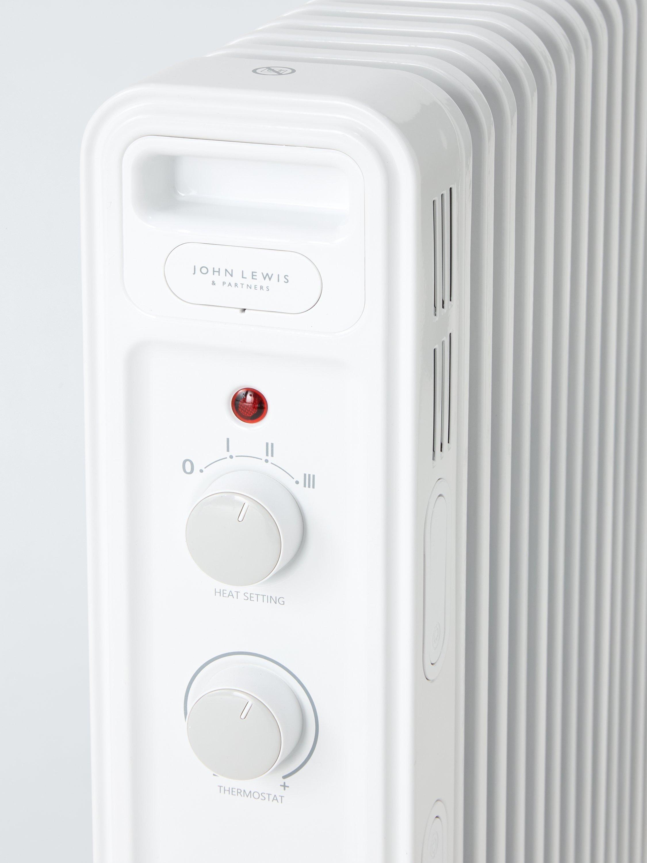 John Lewis oil filled radiator white UK version