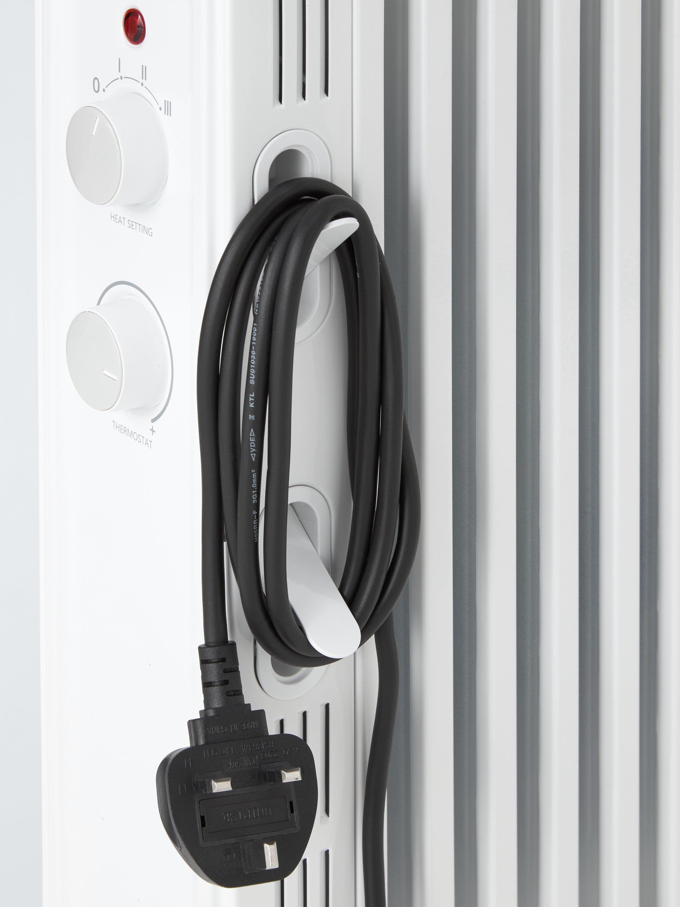 John Lewis oil filled radiator white UK version