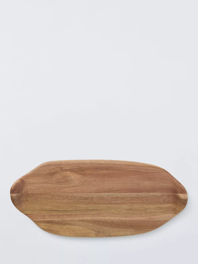 John Lewis John Lewis Oval Serving Board FSC-Certified Acacia Wood Natural 46cm- Buy online at McGrocer