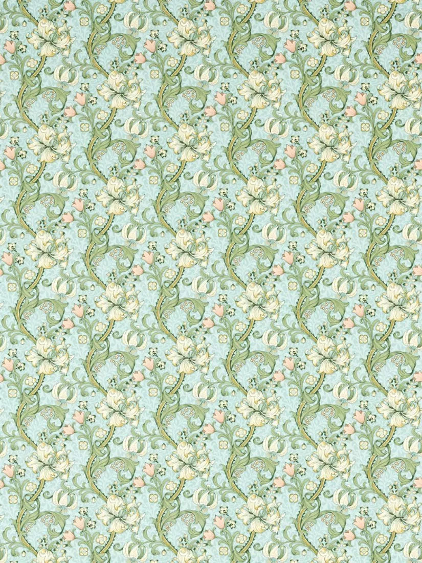 Clarke & Clarke Golden Lily tablecloth fabric Apple Blush 130cm (British brand)