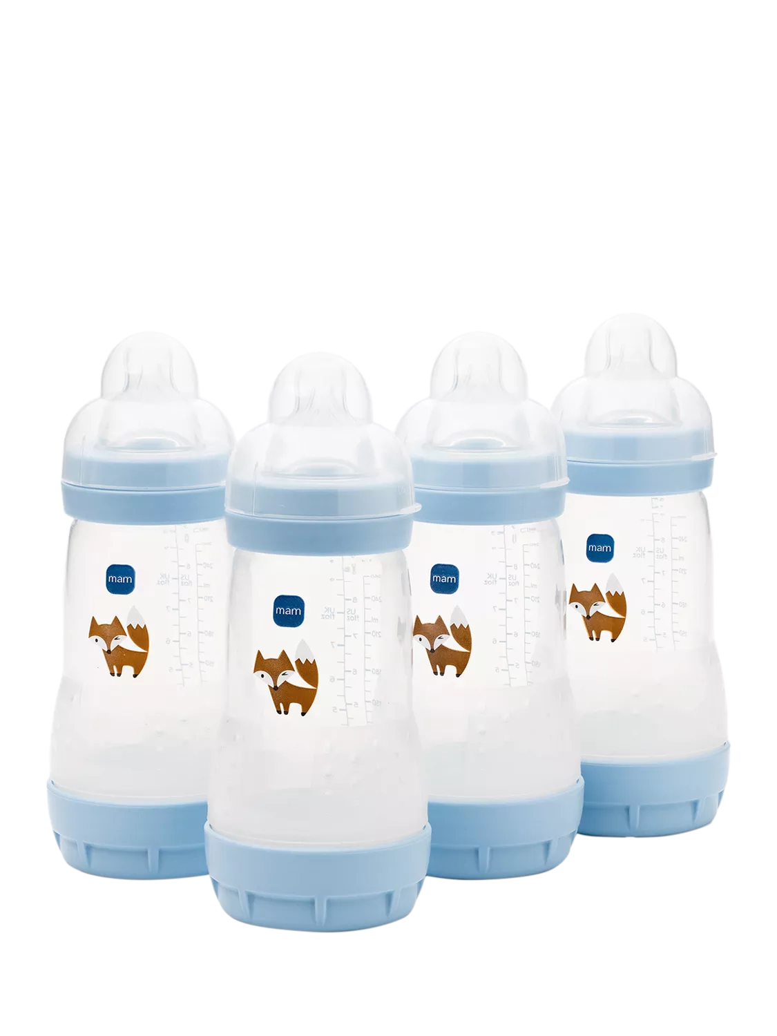 MAM Easy Start Anti-Colic Self-Sterilising Baby Bottles 260ml Pack of 4