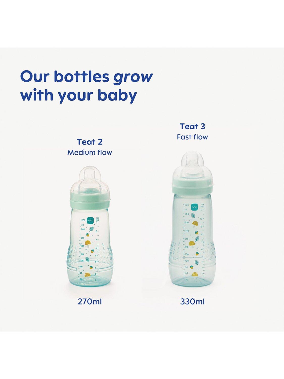 MAM Easy Active baby bottle 270ml pack of 2 (British brand)