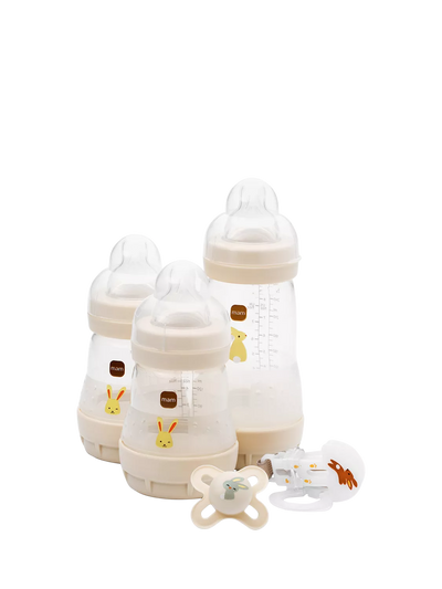 John Lewis MAM Welcome to the World Gift Set Neutral Baby Feeding and Soothing Gift Set- Buy online at McGrocer