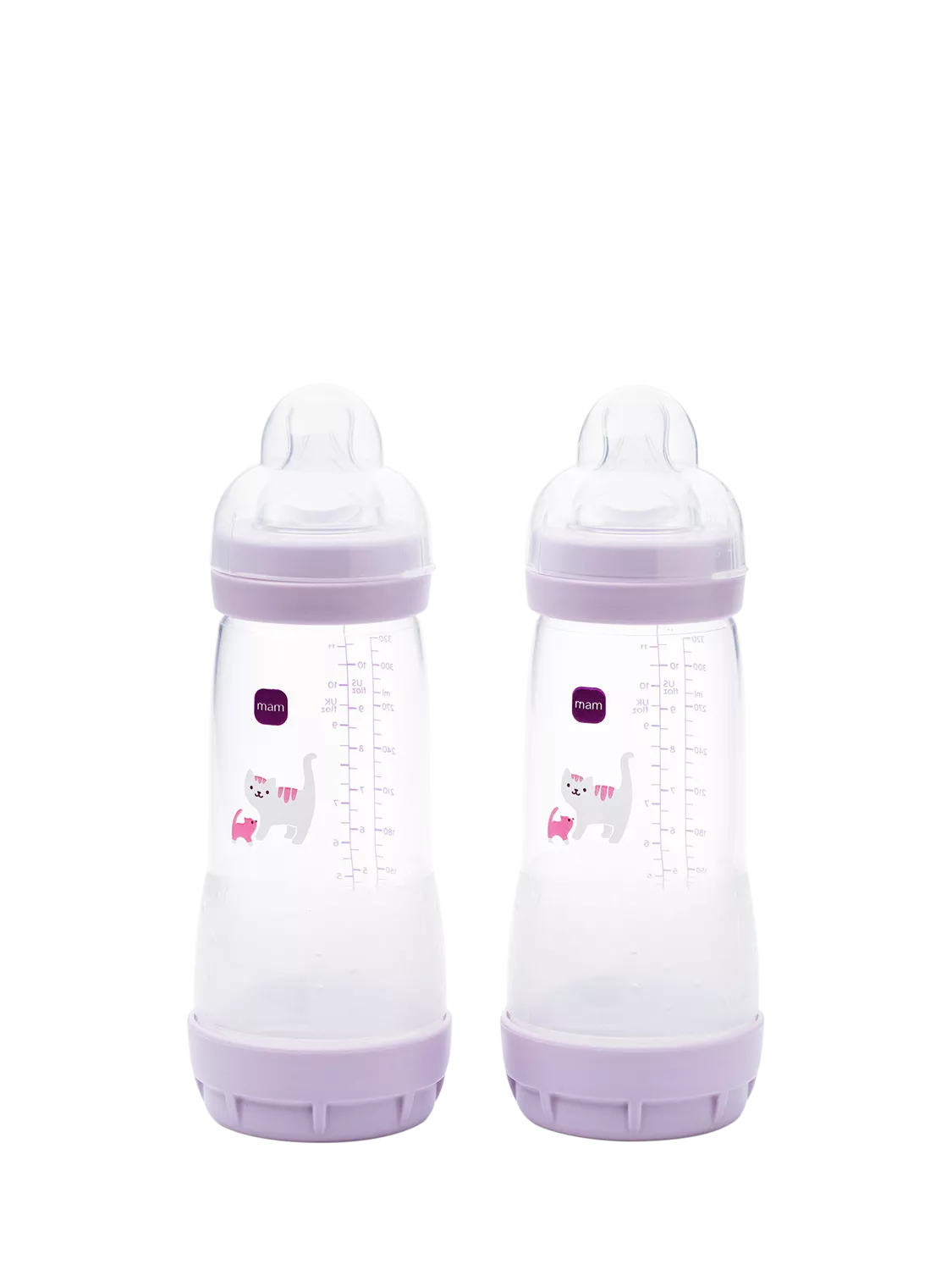 MAM Easy Start Anti-Kolik selbst-sterilisierende Babyflasche, 2er-Pack, 320ml