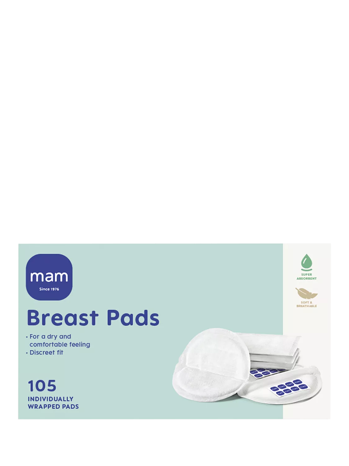 MAM breast pads pack of 105, UK version
