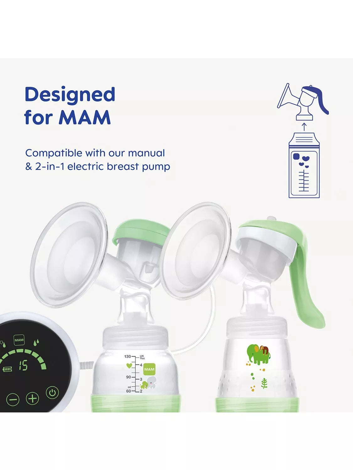 MAM breastmilk storage bags pack of 100, imported from the UK