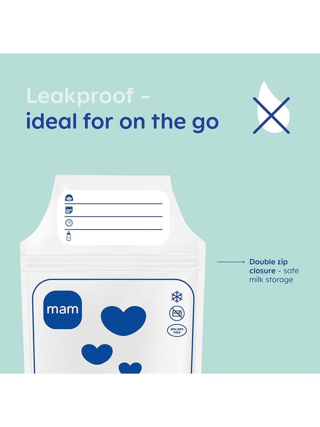MAM breastmilk storage bags pack of 100, imported from the UK