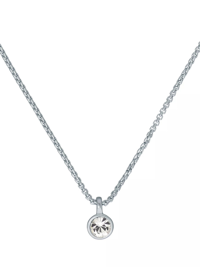 Ted Baker Sininaa crystal pendant necklace silver - British product