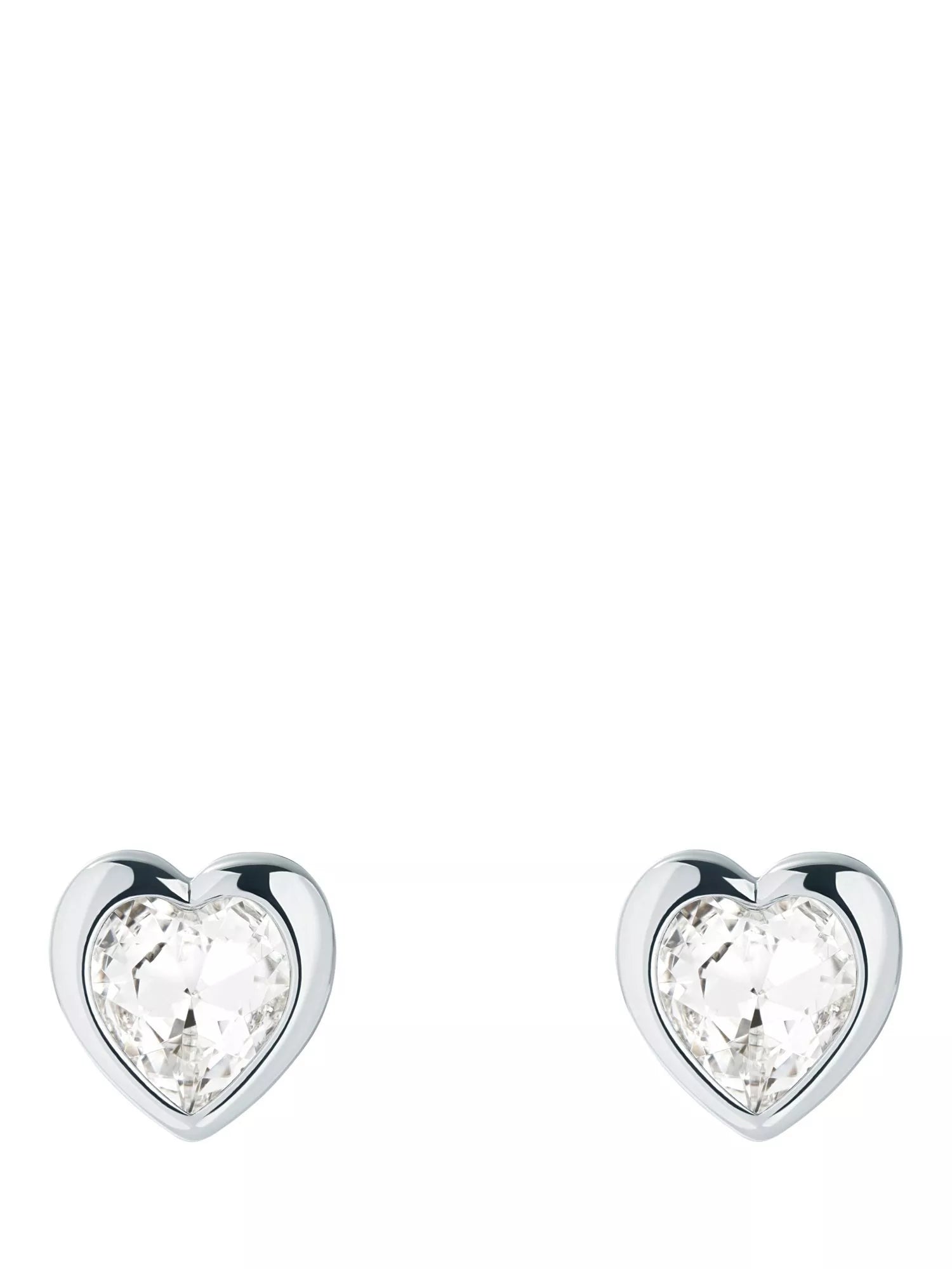 Ted Baker heart crystal stud earrings gold tone, UK version
