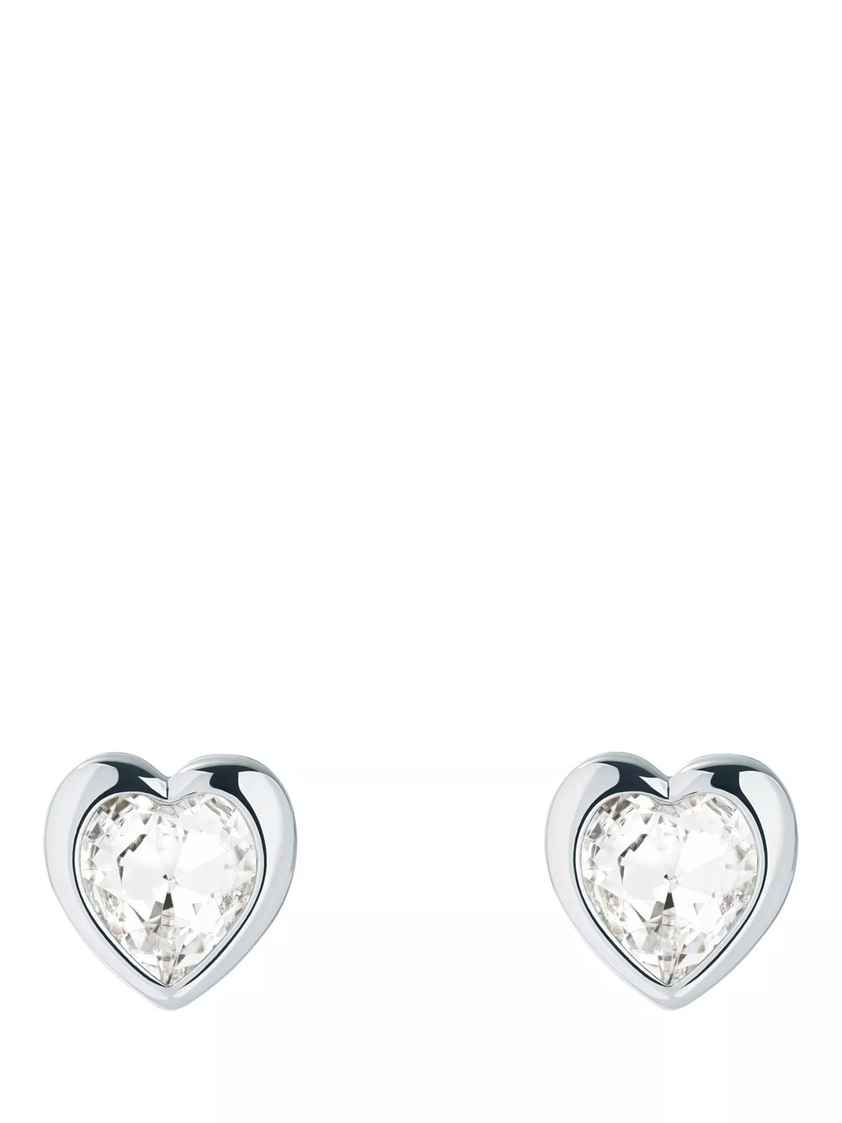 Ted Baker heart crystal stud earrings gold tone, UK version