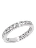 Pre-loved Tiffany & Co. diamond eternity ring in platinum (British brand)