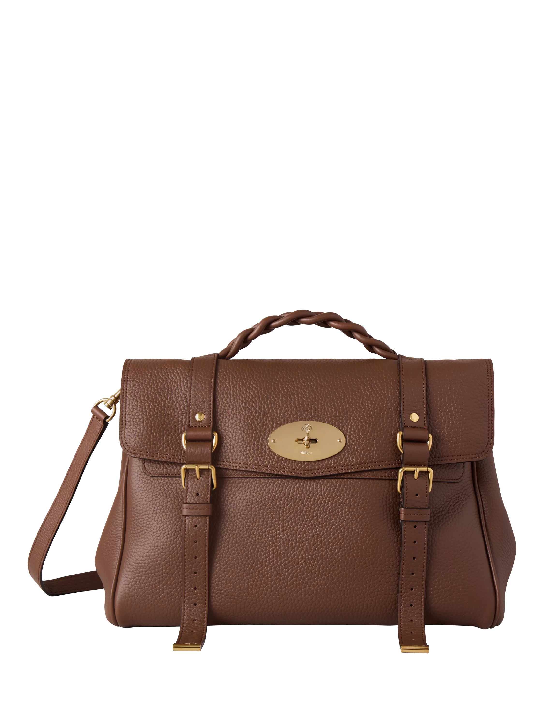 Mulberry Oversized Alexa Heavy Grain Leather Cross Body Bag