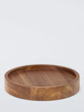 John Lewis small acacia wood candle plate - British product