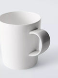 John Lewis short bone china mug 295ml white grey, UK version