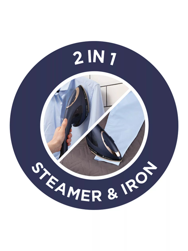 Russell Hobbs Steam Genie 2-in-1 handheld steamer blue - British product