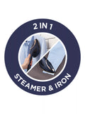 Russell Hobbs Steam Genie 2-in-1 handheld steamer blue - British product